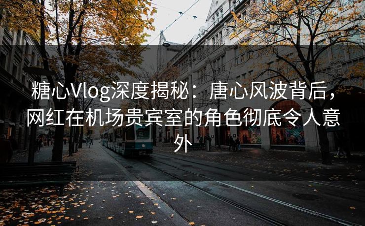 糖心Vlog深度揭秘:唐心风波背后,网红在机场贵宾室的角色彻底令人意外 糖心Vlog深度揭秘:唐心风波背后,网红在机场贵宾室的角色彻底令人意外